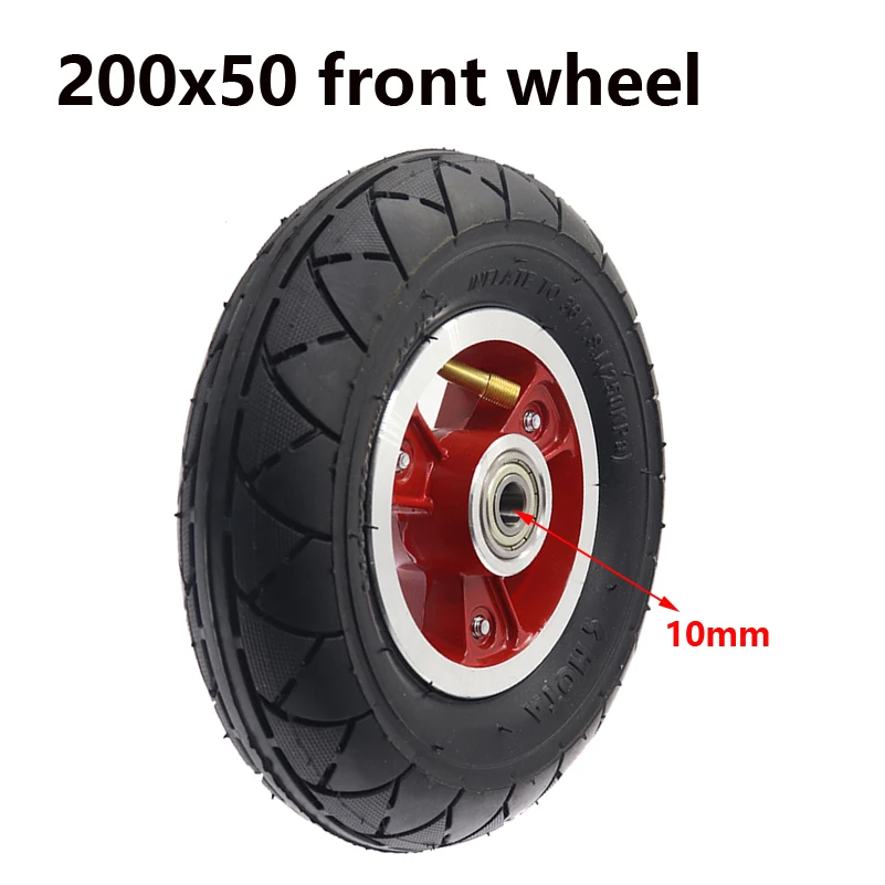 200x50 8 Inch Electric Scooter  Filled Tire 200x50 Off Road Inner and Outer Aluminum Alloy Wheel Hub for E-Bike