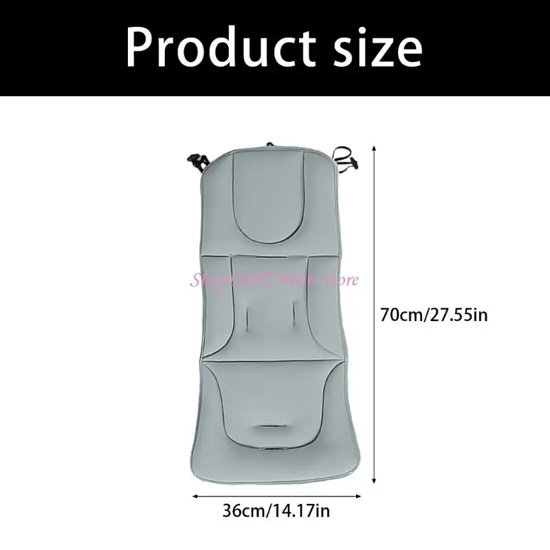 R6FD Breathable Pram Pad Toddlers Newborns Strollers Liner Autumn Winter Strollers Pad Baby Infant Pushchair Cushion