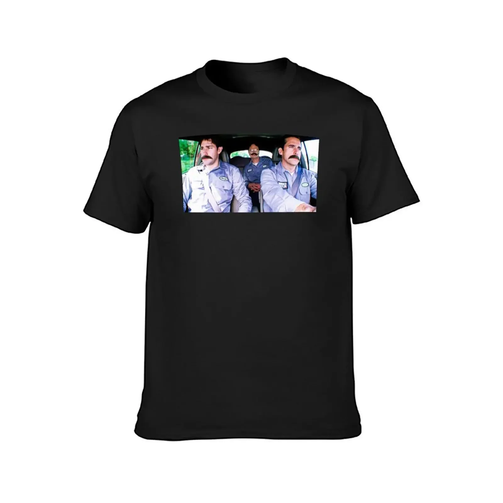 Jim, Dwight and Michael as Warehouse Workers T-Shirt blue archive Short sleeve tee mens graphic t-shirts big and tall