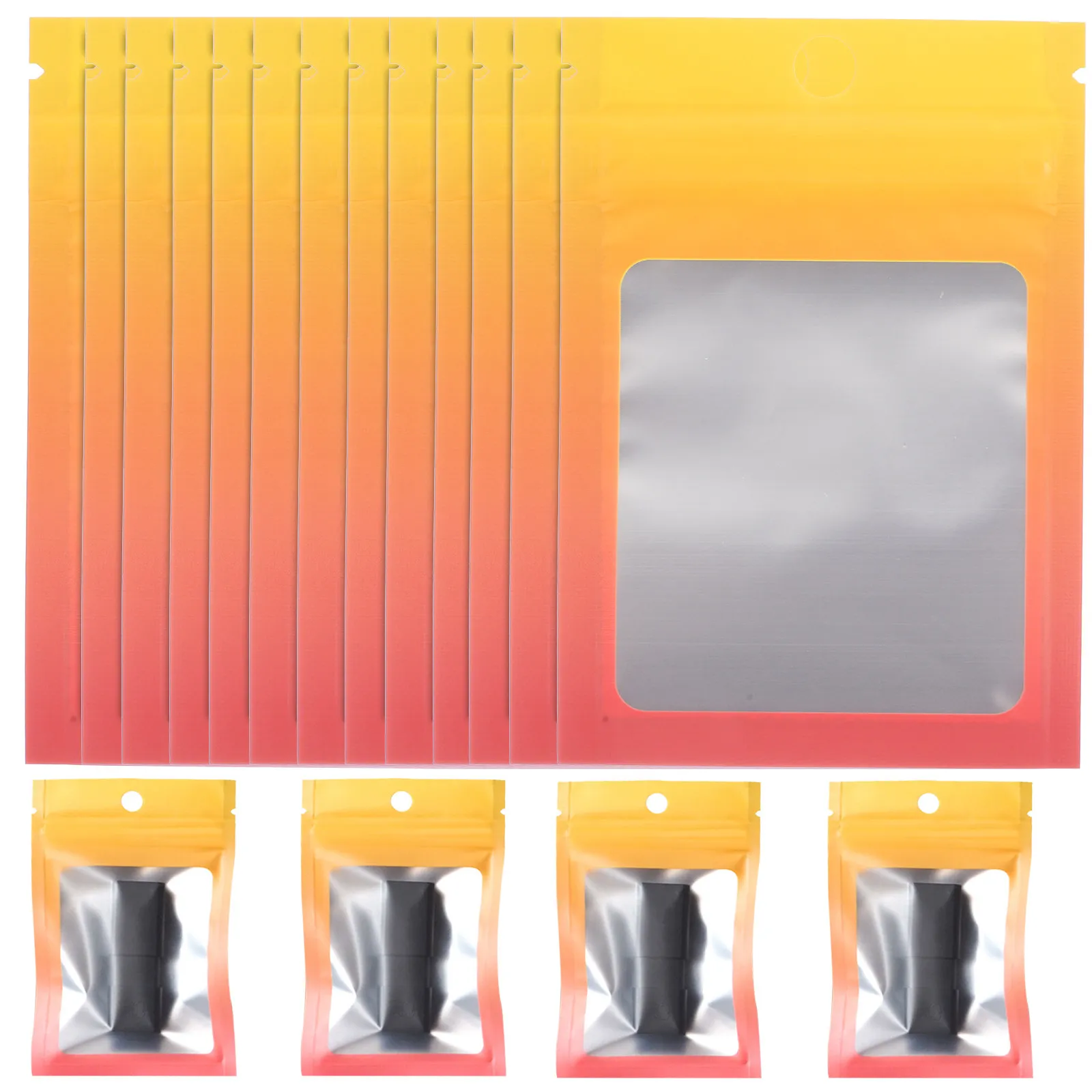 100Pcs Self Seal Jewelry Storage Bags Fine Workmanship Reusable Dustproof Sealing Pouches for Earrings Rings Pearls Buttons