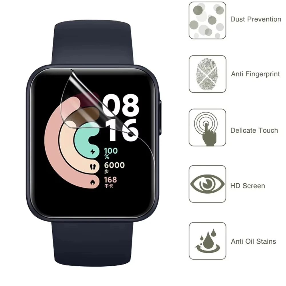 Hydrogel Film for Xiaomi Redmi Watch 2 Lite HD Clear Cover Soft Screen Protector for Redmi Watch 2/2 Lite Smartwatch Accessories