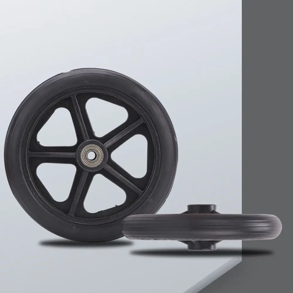 Replacement Rubber 6 Inch Shoppin Cart Wheels Wheelchair Caster Travelling Trolley Caster Solid Tire Wheel