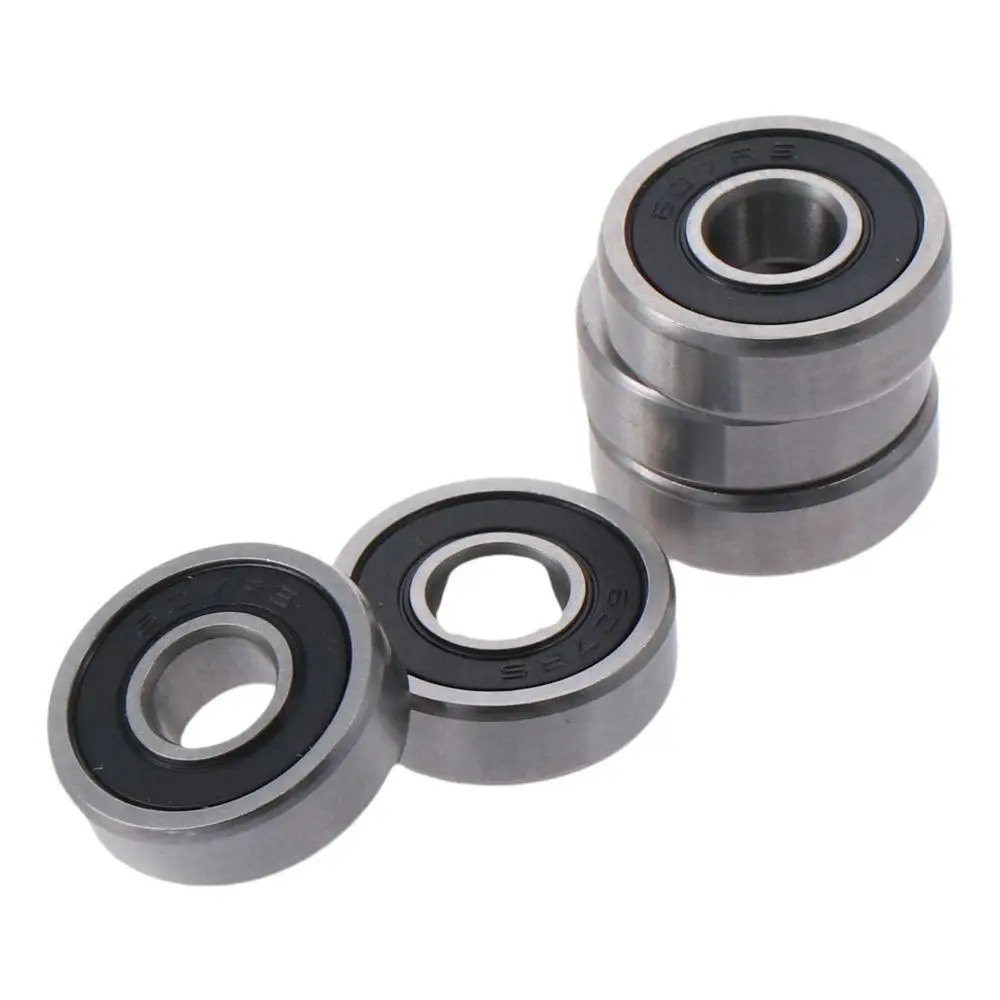 10pcs 7mm x 19mm x 6mm Deep Groove Ball Bearing Carbon Steel 607-2RS Double Sealed Bearings Single-row Pre-lubricated