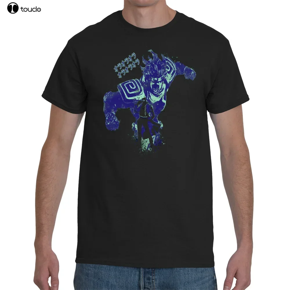 Newest Letter Print T-Shirt Jojo'S Bizarre Adventure Jotaro - Star Platinum T-Shirt Casual Man Tees