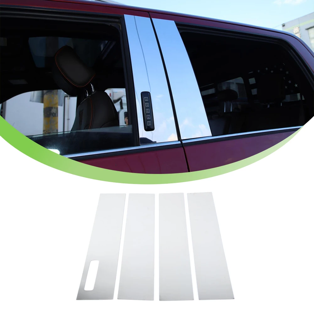 

Для Ford F150 F-150 Raptor 2009-2020, оконная средняя стойка, декоративная крышка, отделка, наклейка, автомобильный внешний аксессуар, металлический хром