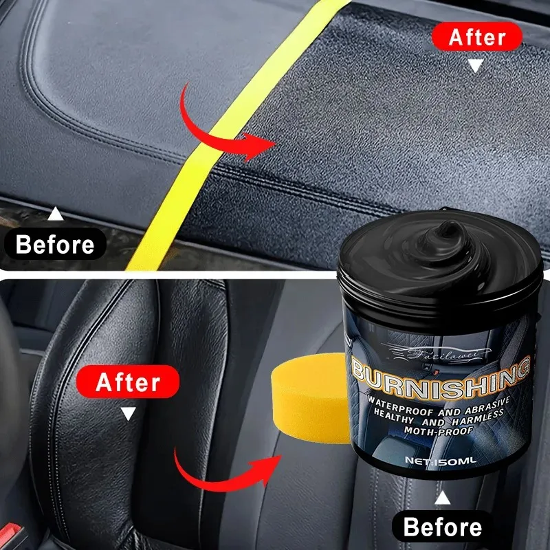 

НОВЫЙ! !Универсальный ремонтный полировальный воск для кожи и пластика-крем для восстановления салона автомобиля для ухода за кожей/пластиком/резиной