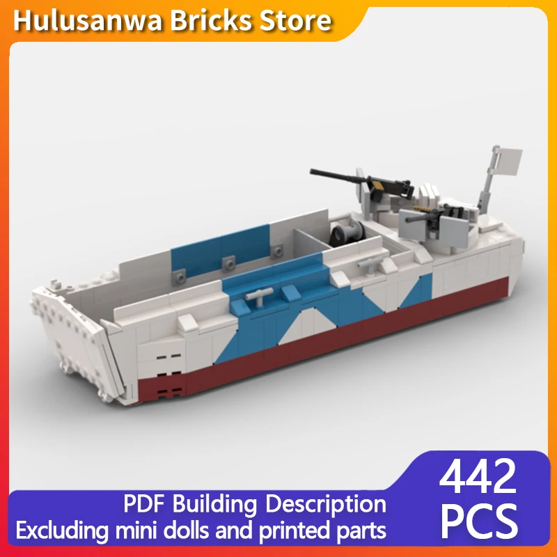 

British Landing Craft Model MOC Building Bricks War Equipment Modular Technology Gifts Holiday Assemble Children Toys Suit