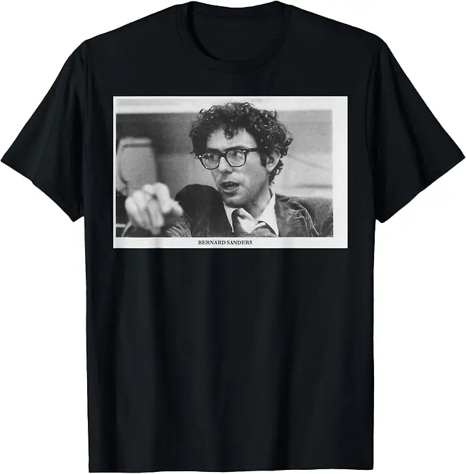 Präsident Bernie Sanders Young in University T-Shirt Y2k Politischer Retro-Stil Grafik-Bekleidung Weiche Baumwoll-T-Shirts Vintage-T-Shirt – Detail 7