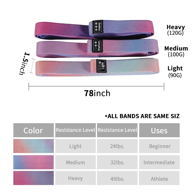 Elastic Resistance Band for Fitness Elastic Rope Strap for Bodybuilding Sports Exercise Exercise Room Training Tool