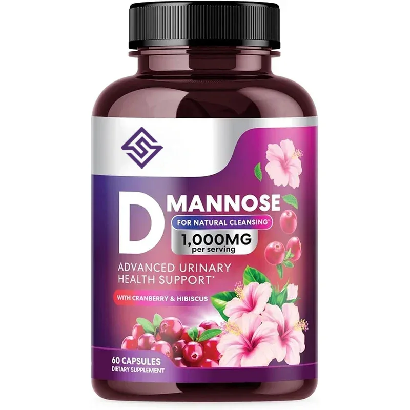 Advanced Formula Of D-mannose And Cranberry Extract, Non Gmo, Vegetarian -60 Capsules