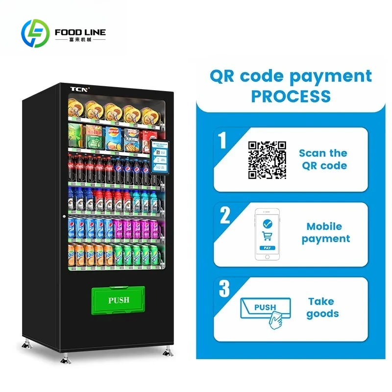 

Small Mini Vending Machine Snacks and Drinks Contactless Vending Machine With Cashless