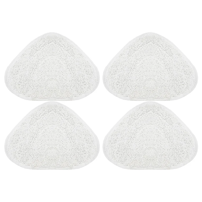 

4PCS Steam Mop Pads for Vacuum Cleaner Washable Reusable Triangle Mop Pad Cloth Cleaning Floor Tool