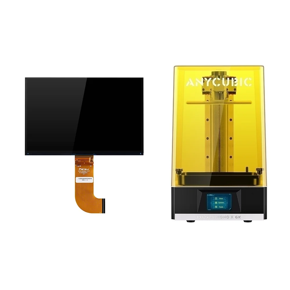 9.25-Inch 6K Mono LCD Screen Replacement for Anycubic Photon Mono X/M3 Plus 3D Printer with Glass