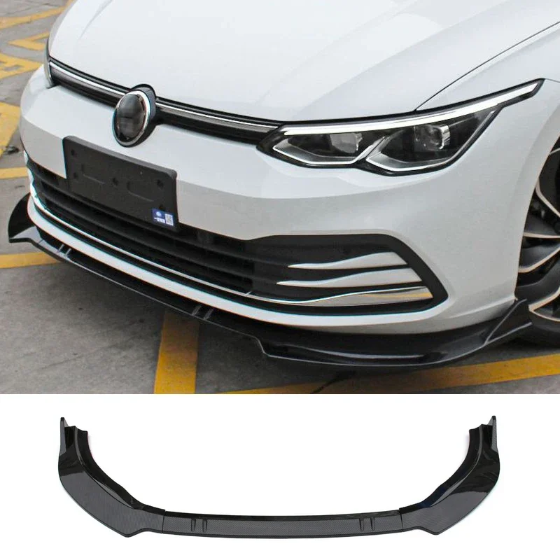 Splitter for Golf Mk 8 Rline Pro Front Bumper Skirts Body Kit Lip Diffuser Decorative Strip Shovel Spoiler