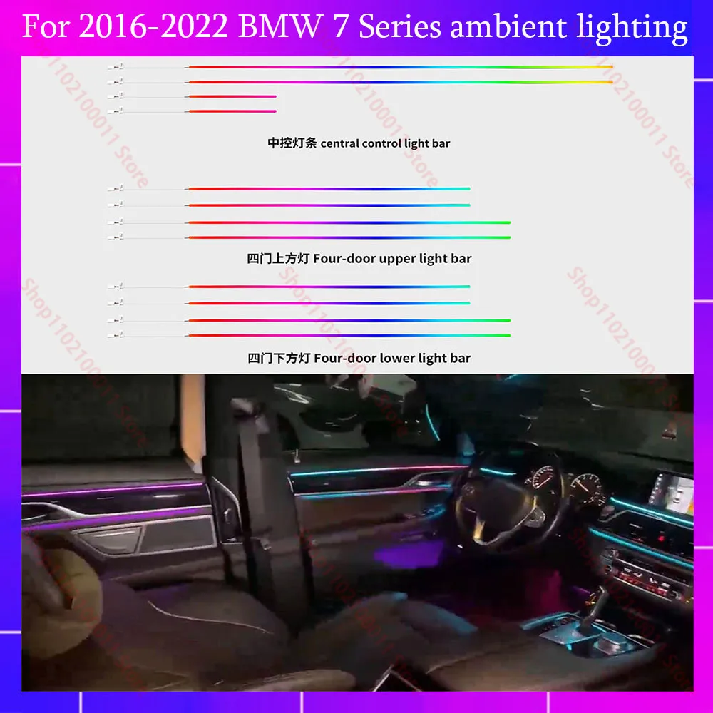 

For 2016-2022 BMW 7 Series G11 G12 Ambient Light Kit – Enhance Atmosphere light with Stylish LED Illumination