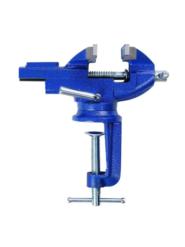 360 ° Drehbarer Werkbank-Schraubstock 70mm Klemme Multifunktionales Schneid-, Bohr- und Schleifwerkzeug