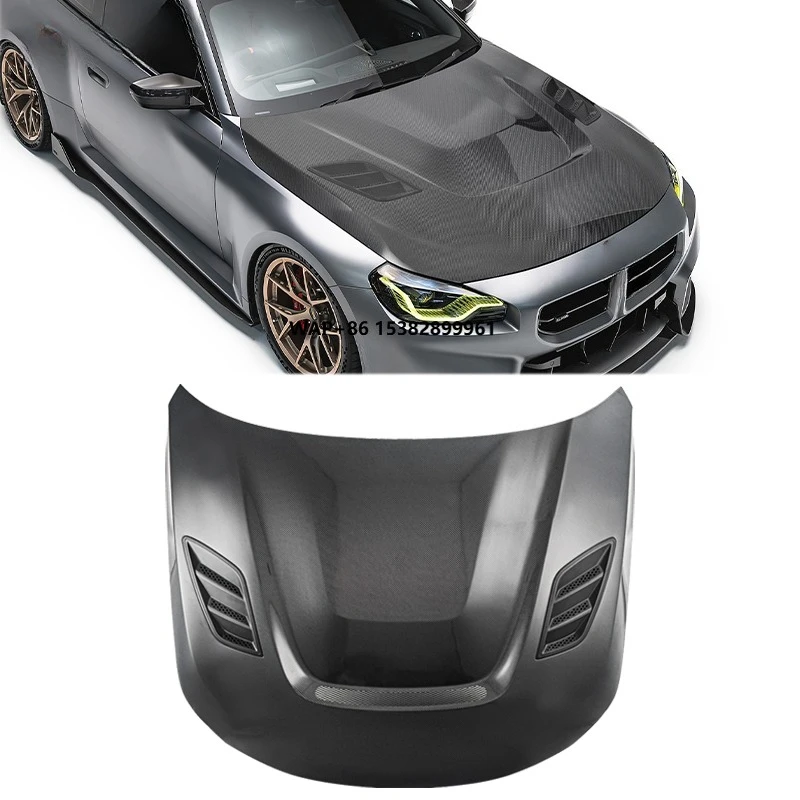 

G87 M2 Real Carbon Fiber Engine Bonnet for M2 G87 2 Series G42 2023+ CMST Style Front Engine Bonnet Hood Cover