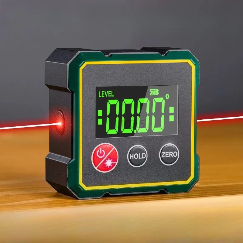 

Building Construction Special Magnetic LCD Display Angle Finder Dual Laser Digital Inclinometer Portable Electronic Laser Level