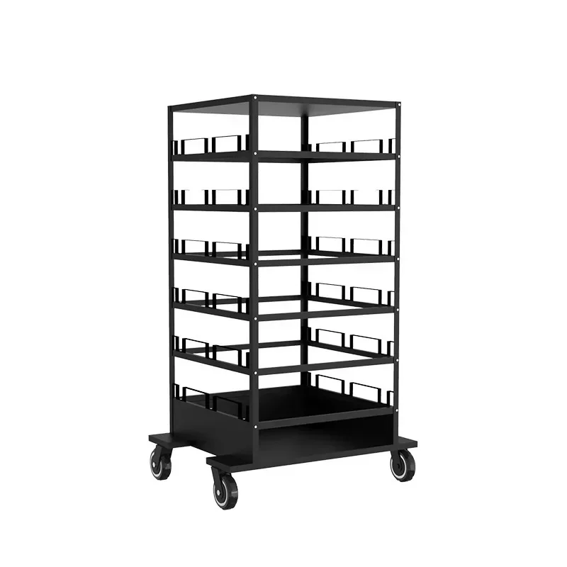 

Railing seat storage transporter can be equipped with 18 fences and movable