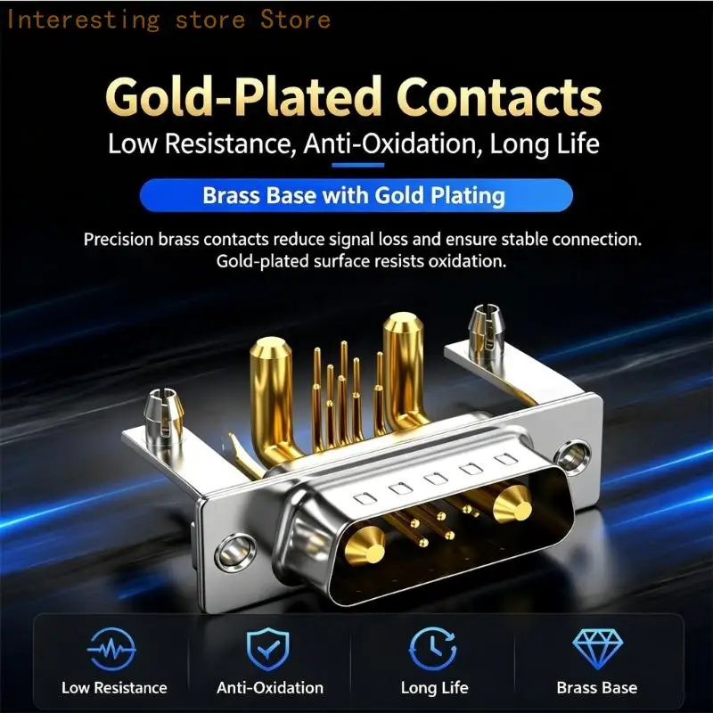 25A High-Current Power Coupler with Gold-Finished Metal Contacts for Wiring 55KC