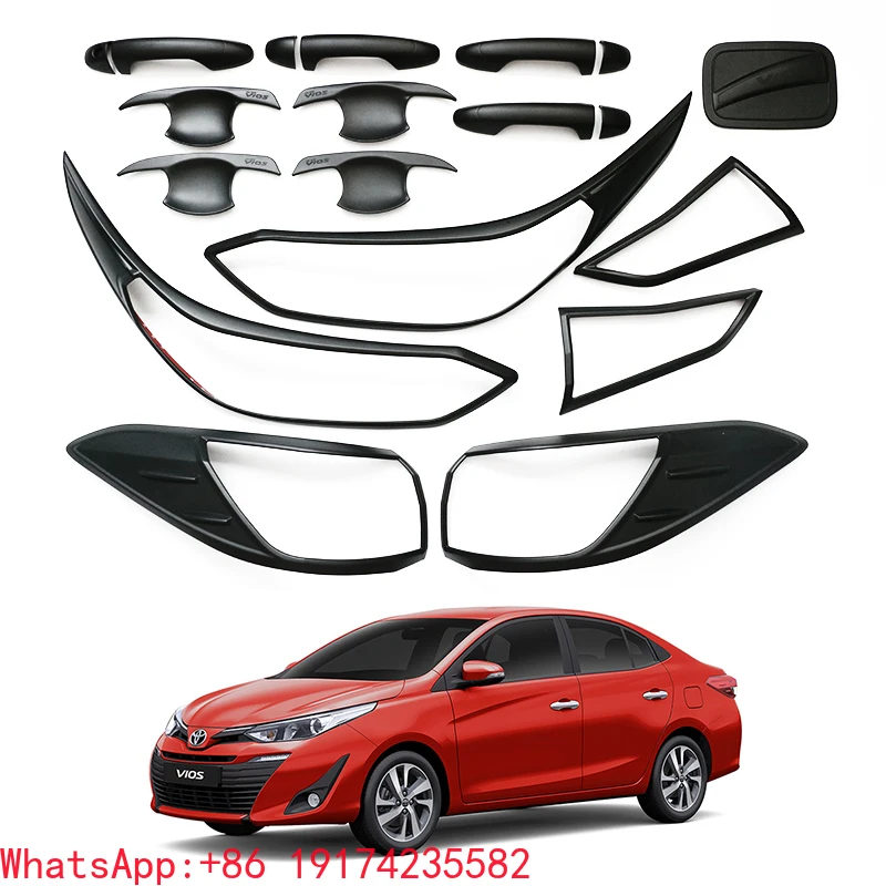 

Factory Direct Car Decorative Accessories Head Tail Light Cover ABS Body Kit for Full Set Toyota Vios