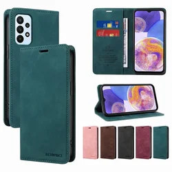 Leather Case For Samsung Galaxy A53 5G A73 A33 A23 A13 A04 Wallet Flip Case On M12 M22 M32 M23 M13 M14 M54 F12 F23 F04 F14 Cover