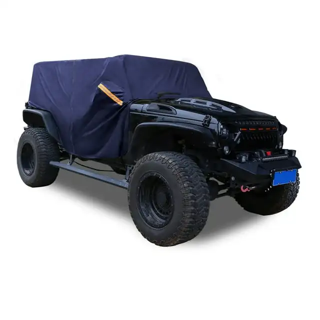 

Unique Bargains Car Cover for Jeep Wrangler JK JL Hardtop 2 door 2007-2021 W/ Door Zippers