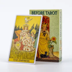 Przed tarą Tradycyjne obrazy Oracle Deck Wróżenie Gra planszowa na imprezę rodzinną Kobiety Zabawki dla dzieci 78 kart 10,4 * 6,1 cm