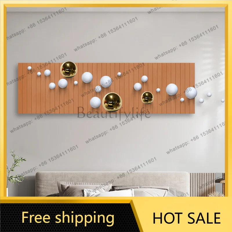 LJY metal ball living room modern decorative painting sofa background wall banner large size