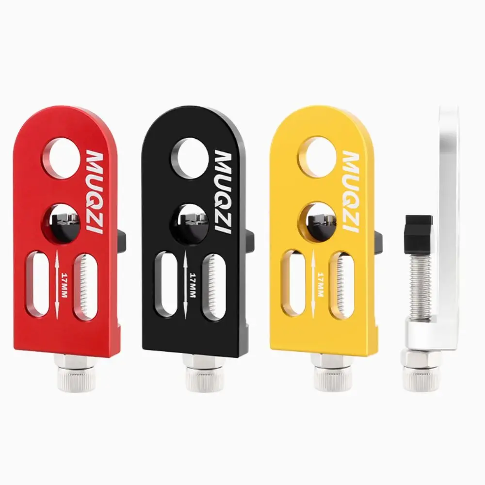 Aluminium Alloy Single Speed Chain Tensioner 10MM Double Hole Bicycle Chain Adjuster Wear-resistant Chain Stabilizer