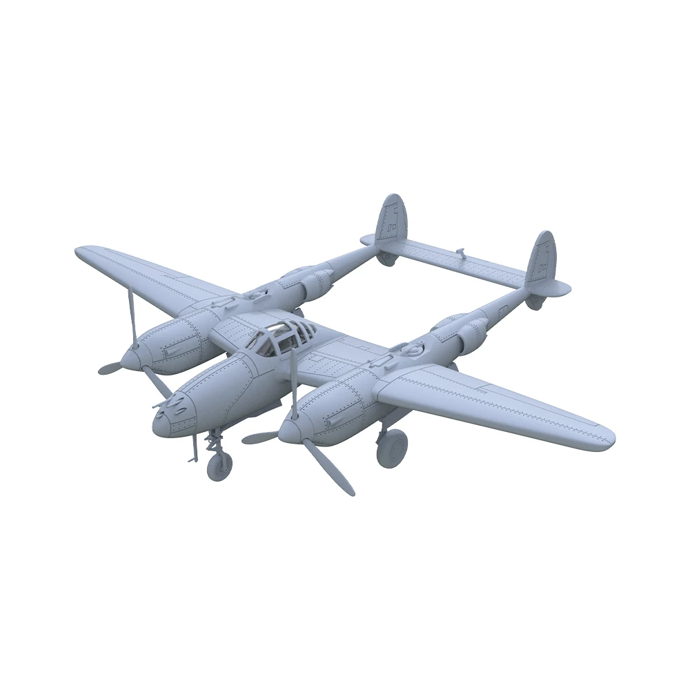 Yao's Studio LYR235 1/100 1/144 1/200 1/350 1/700 Military Model Kit USAF P-38E Lightning Fighter