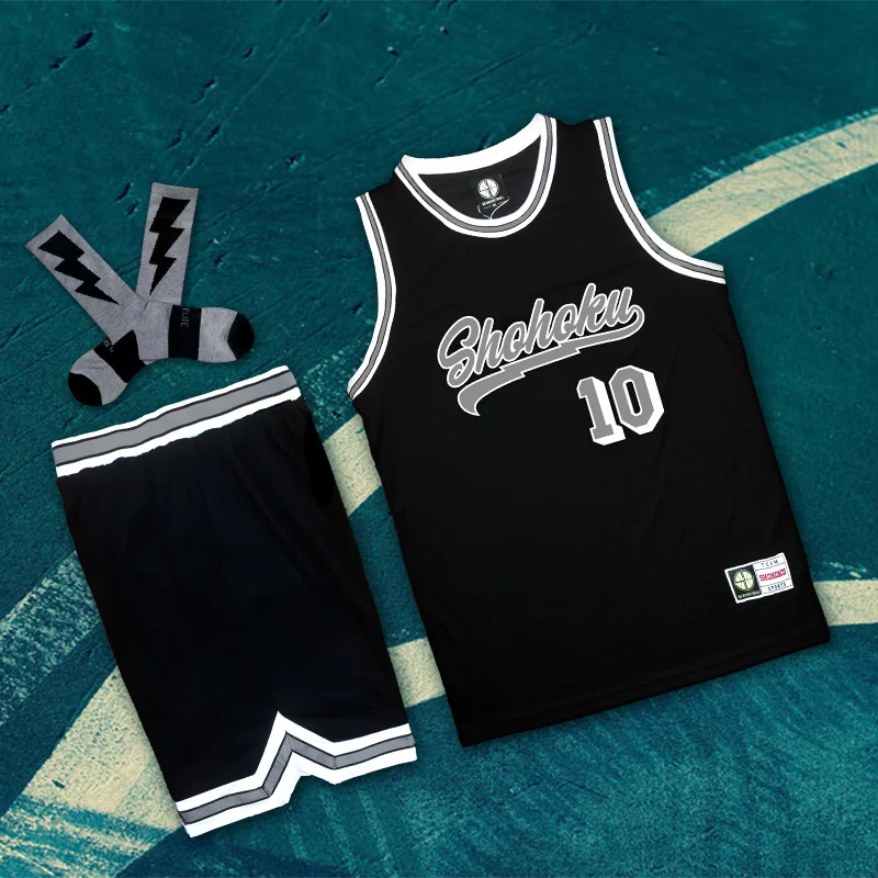 Cosplay 2pcs Basketball Suit for Men Women Size S-3XL Customizable Slam DK Hanamichi Basketball Jersey Gym Sports Clothing