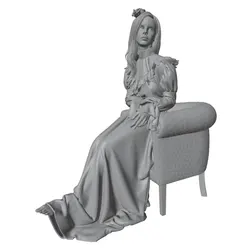 Figura 3D DIY de resina para gatos y perros, modelo gris sin pintar