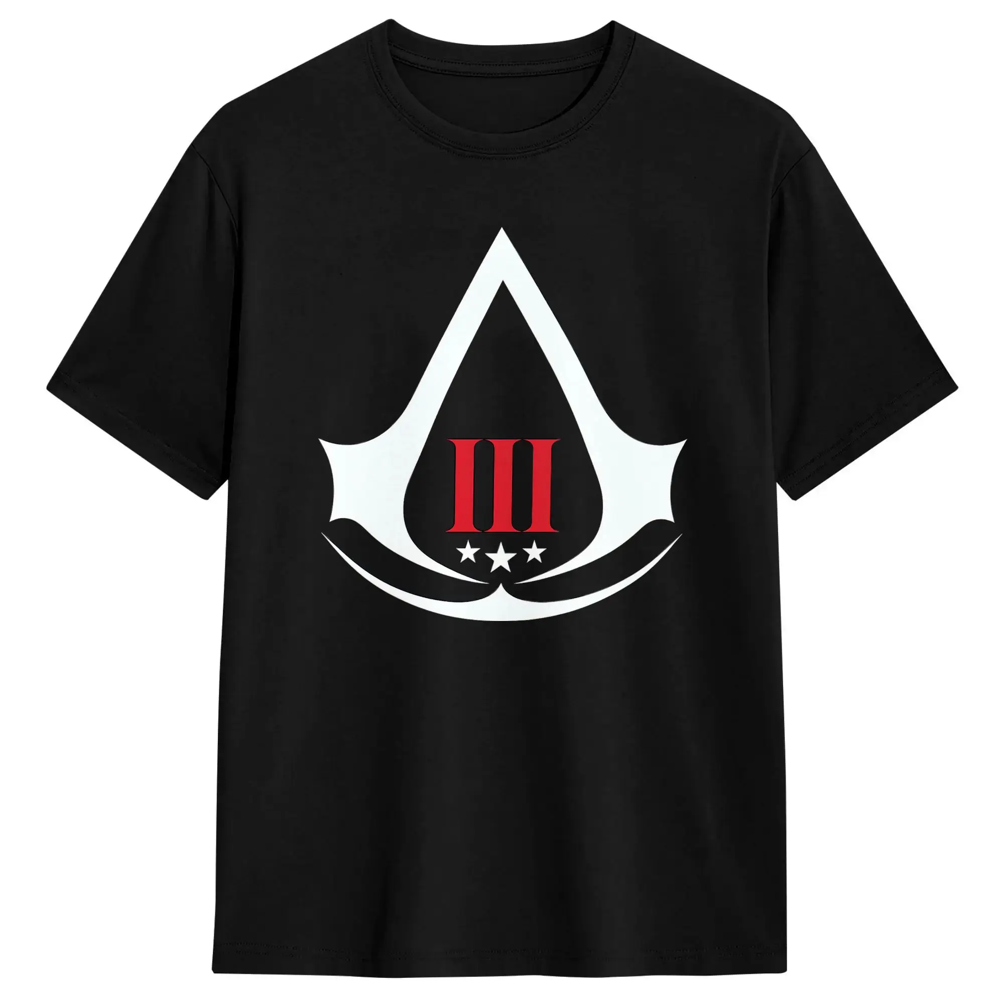 Vintage T Shirt Beach Assassins Creed Trendy Cool T Shirts  100% Cotton Tee Shirt for Men Awesome Short Sleeve Tees