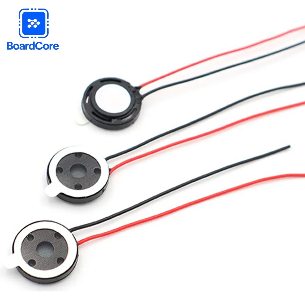 5PCS 15X3.7MM 8 Ohm Wired Speaker Amplifier Set, Round1W 8 Ohm for Tablet, DIY Mobile Phone, Loudspeaker Audio