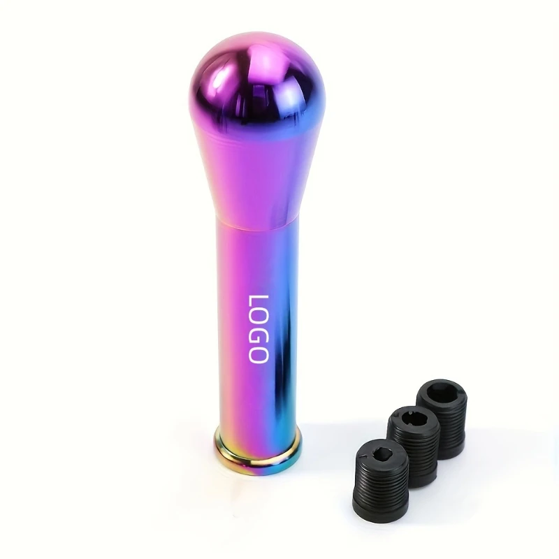 مقبض ناقل الحركة المعدل للسيارة من سبائك الألومنيوم العالمي - ملحق ترقية مقبض ناقل الحركة اليدوي المعدني