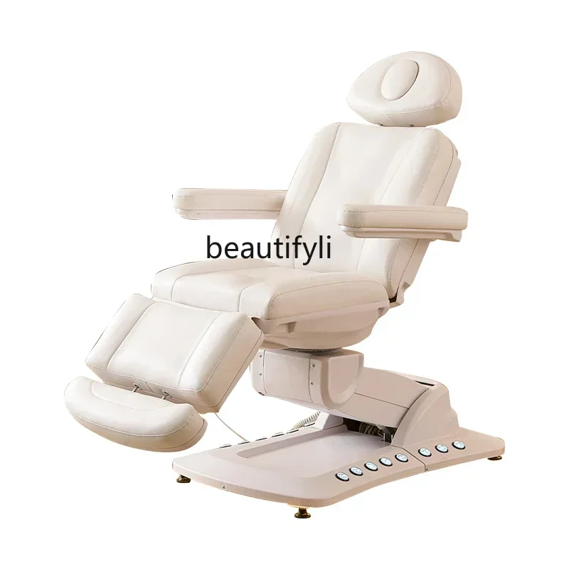 Q178 CC  High-end beauty salon beauty bed Electric lifting body bed with rotating heating foot control