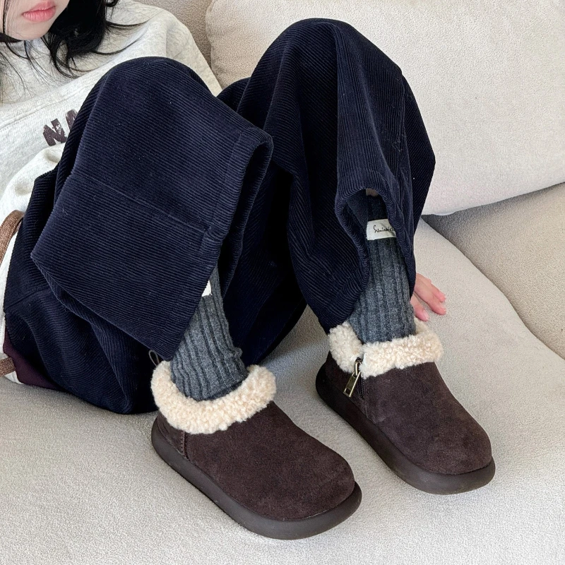 

2025 Children Casual Shoes for Girls Boys Winter New Fashion Korean Style Soft Sole Non-slip Versatile Baby Cotton Short Boots