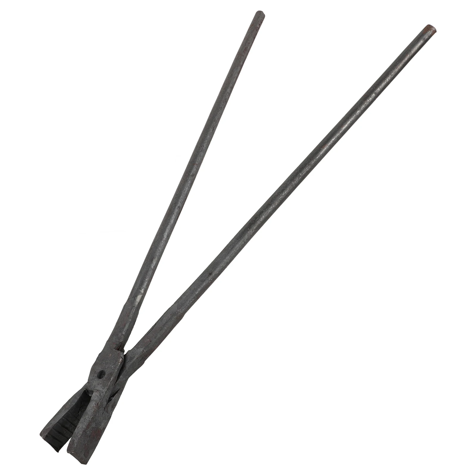 Forged Tongs 40cm Long Handle High Carbon Steel Garbage Clip Firewood Charcoal Tool Litter Picker Home BBQ Camping Outdoor
