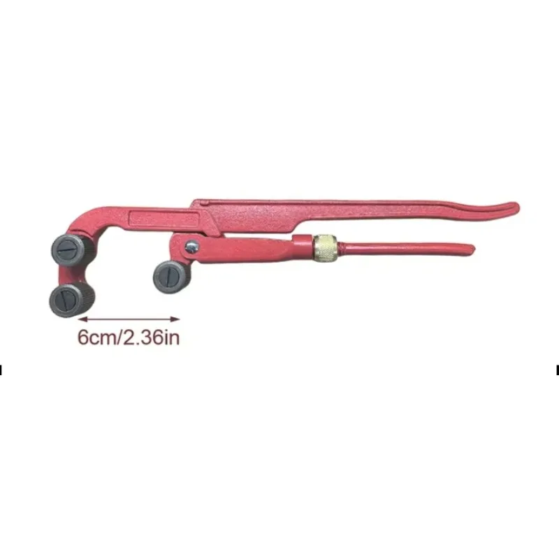 Manual Pipe Threader Wrench Pipeline Processing Tool Fix Damaged Threads Easily with Pressure Roller Sleeve, Pipe Wrenchs