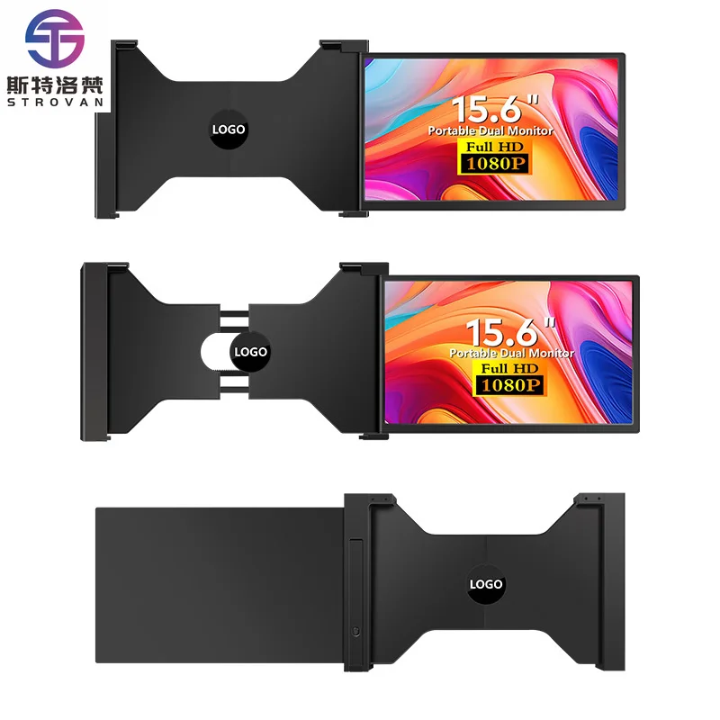 LCD s 15.6 Inch LCD Screen Plug and Play Portable  with Typc-C & HD Port Screen Extender for Windows and OS