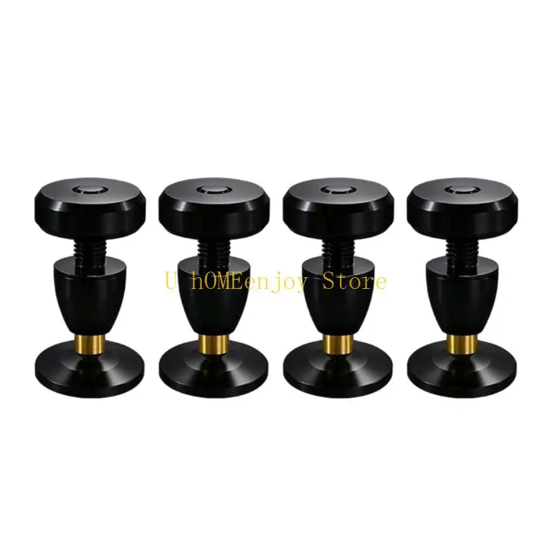 B0KF Home Speaker Isolation Feet with Base Gaskets, Spring Center Support for Shelf Placement, Level Balance, and Daily Use