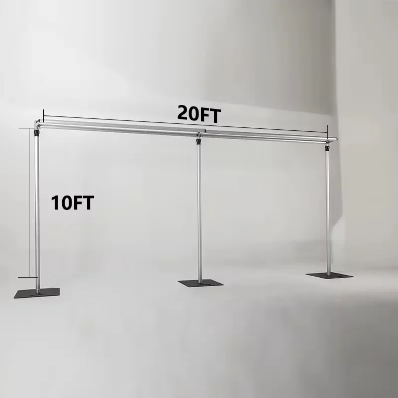 High Quality 6m*3m Strong Portable Aluminium Alloy Retractable Frame Wedding Stag Decoration Drape Pipe Backdrop Stand
