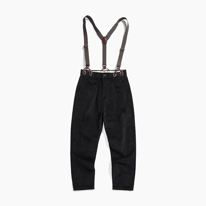 Trousers Retro Comfortable Casual Sports Pants Punk British Style Overalls for Men New Adult Gentleman Loose Advanced High-end