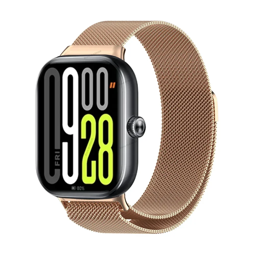 Magnetic Loop Band For Redmi Watch 5 Stainless Steel Bracelet Watchband For Xiaomi Mi Band 9 Pro 8 Pro Metal Strap Accessories