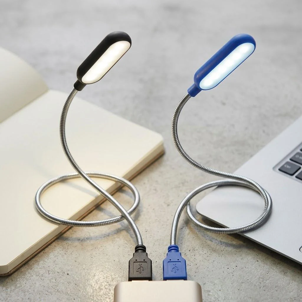 Portable Mini LED Nightlight USB Powered Laptop Desk Light for Students Reading Eye Care Protection