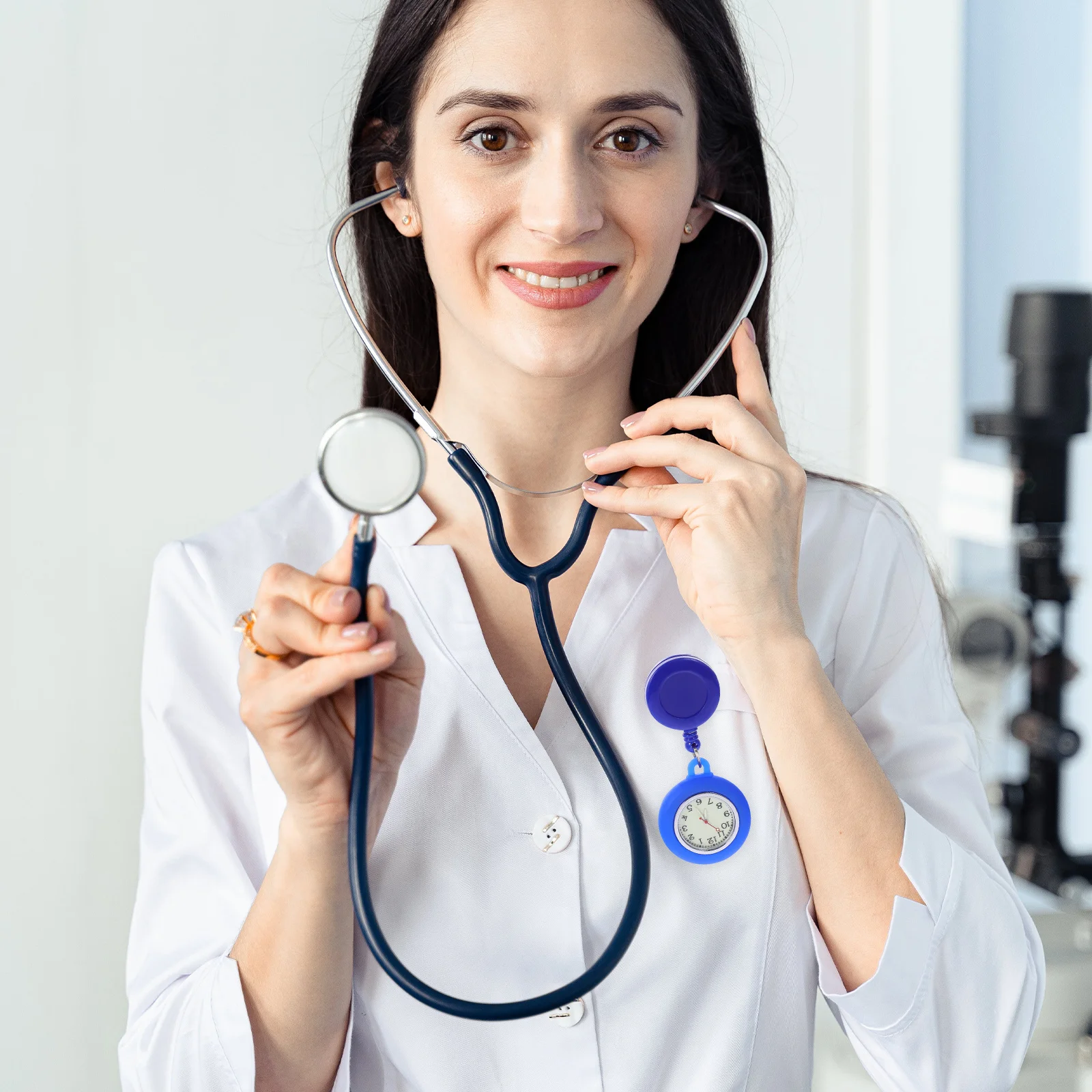 

3Pcs Pocket Watch Nurse Style Unisex Hospital Gift Premium Alloy Round Timepiece Button Open Design Nurse Watch