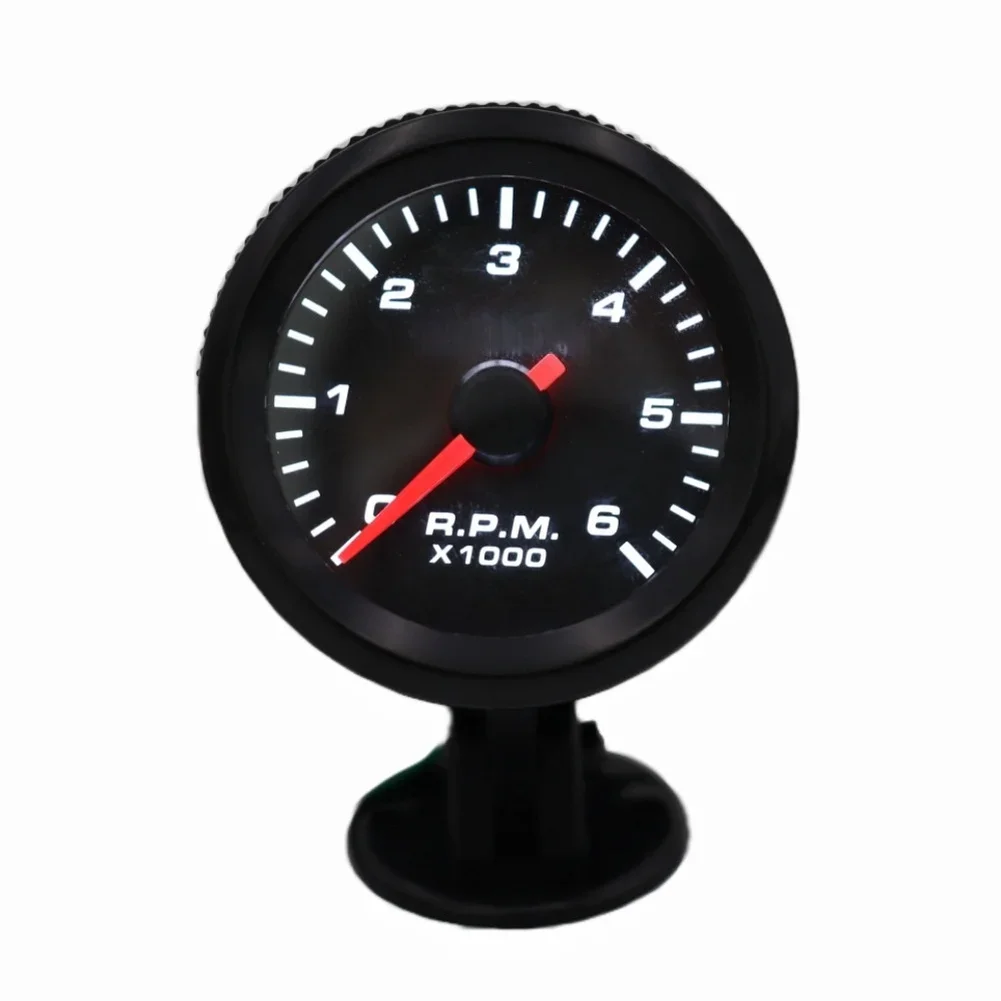 52mm 2 Inch 12v Diesel Tachometer 0-6000 Rpm Led Display Car Rpm Gauge With Mounting For Dashboard Instrumentation