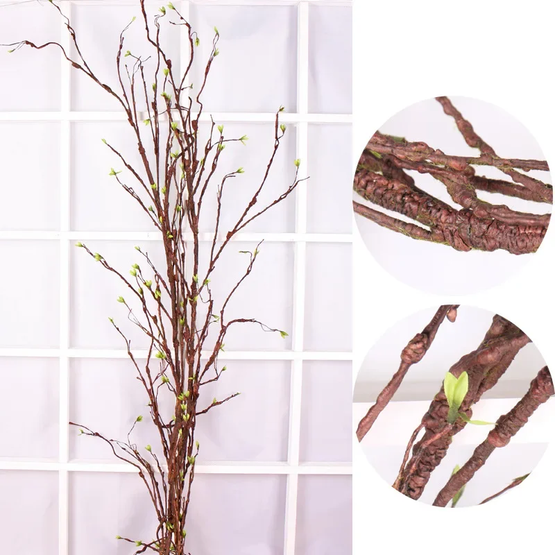 

300cm Rattan Plastic Branches Liana Fake Tree Twig Wall Hanging Kudo Artificial Plants Vine Home Wedding Party Garden Decoration