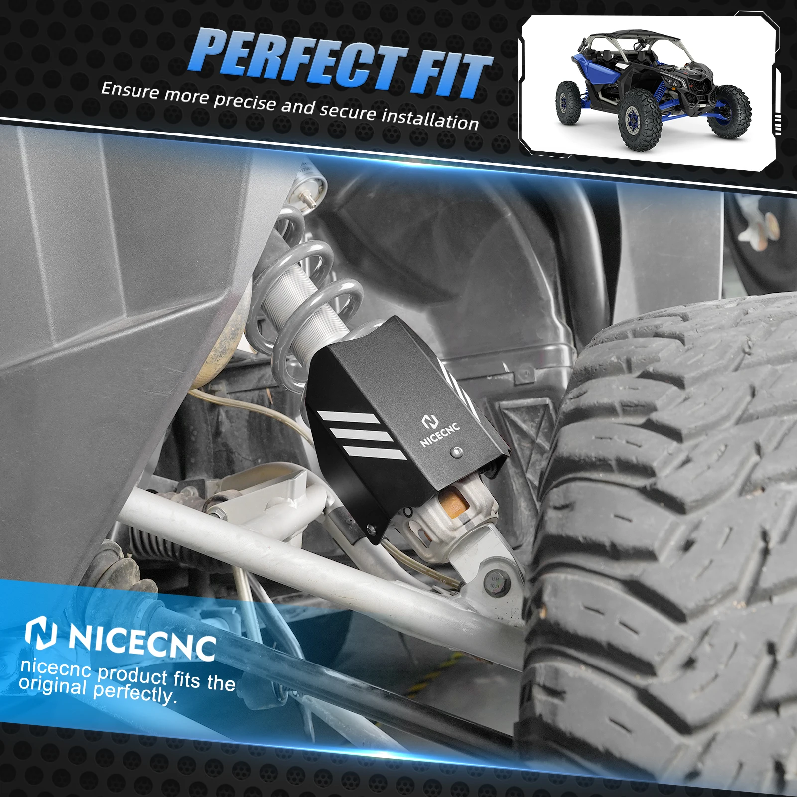 NICECNC 2 шт. передняя защита от ударов UTV для Polaris RZR XP 4 1000 2014-2018 RZR XP Turbo EPS 2017-2021 2019